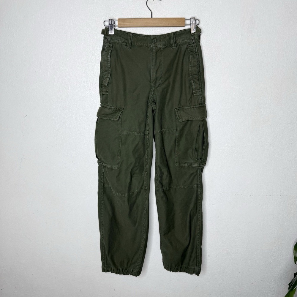 TNA Surplus Olive Green Cargo Pants Utility Grunge Pockets Women's 00